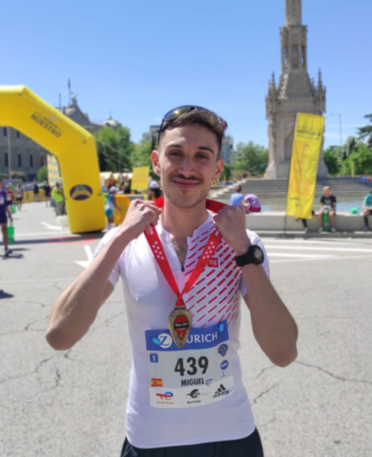 miguel-maraton En la maratón de Madrid